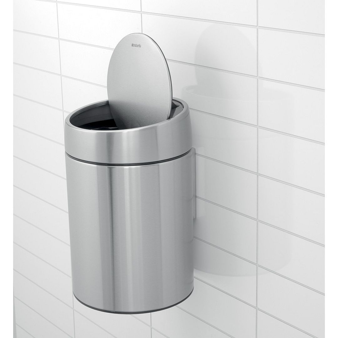 Slide Bin, 5L Matt Steel Fingerprint Proof 8710755477546 Brabantia 1000x1000px 7 NR 5411