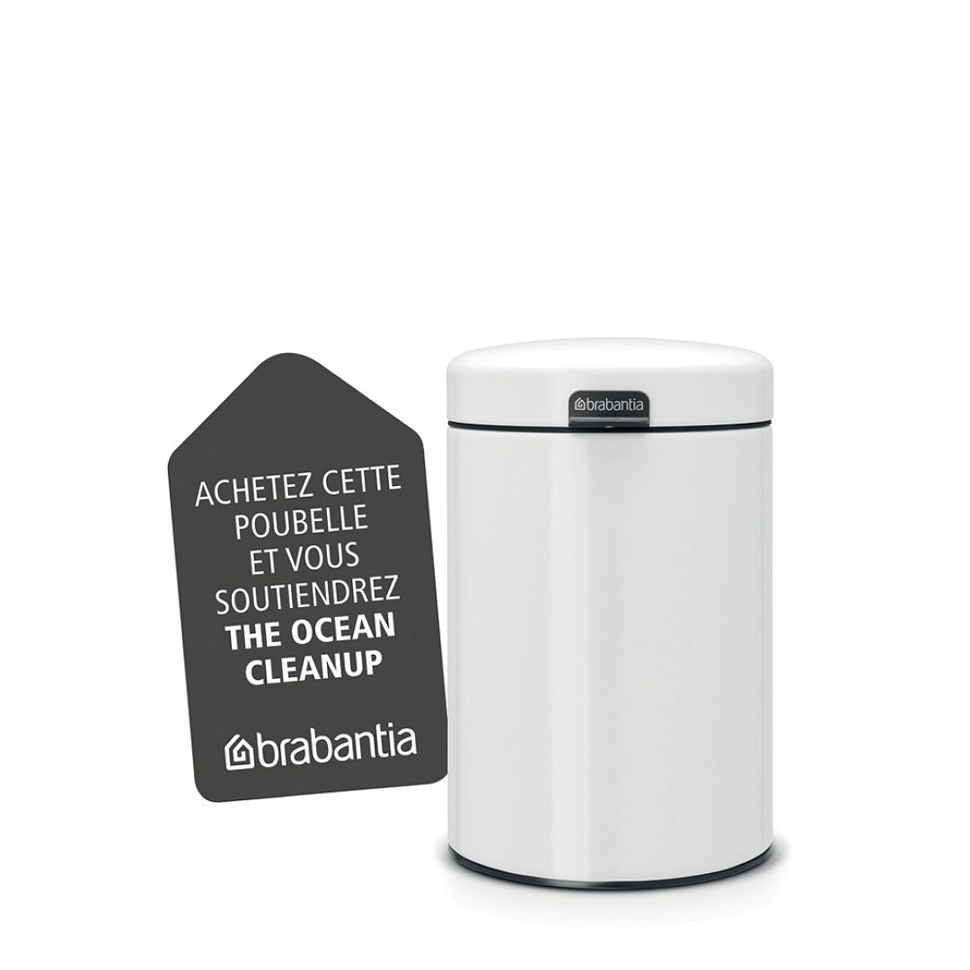 Wall mounted bin newIcon, 3L White 8710755115523 Brabantia 1000x1000px 7 NR 10458