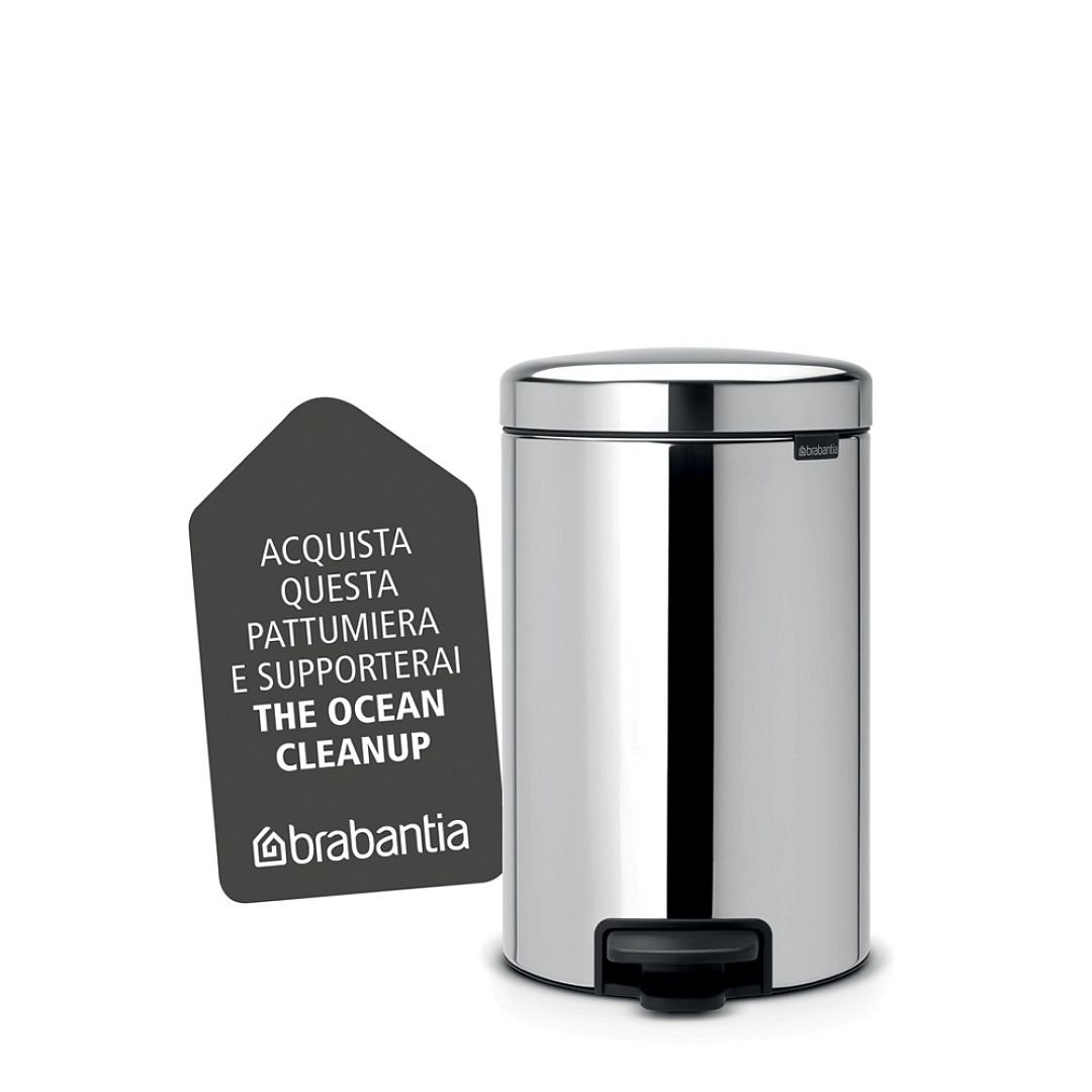 Pedal Bin newIcon, 12L Brilliant Steel 8710755113888 Brabantia 1000x1000px 7 NR 9865