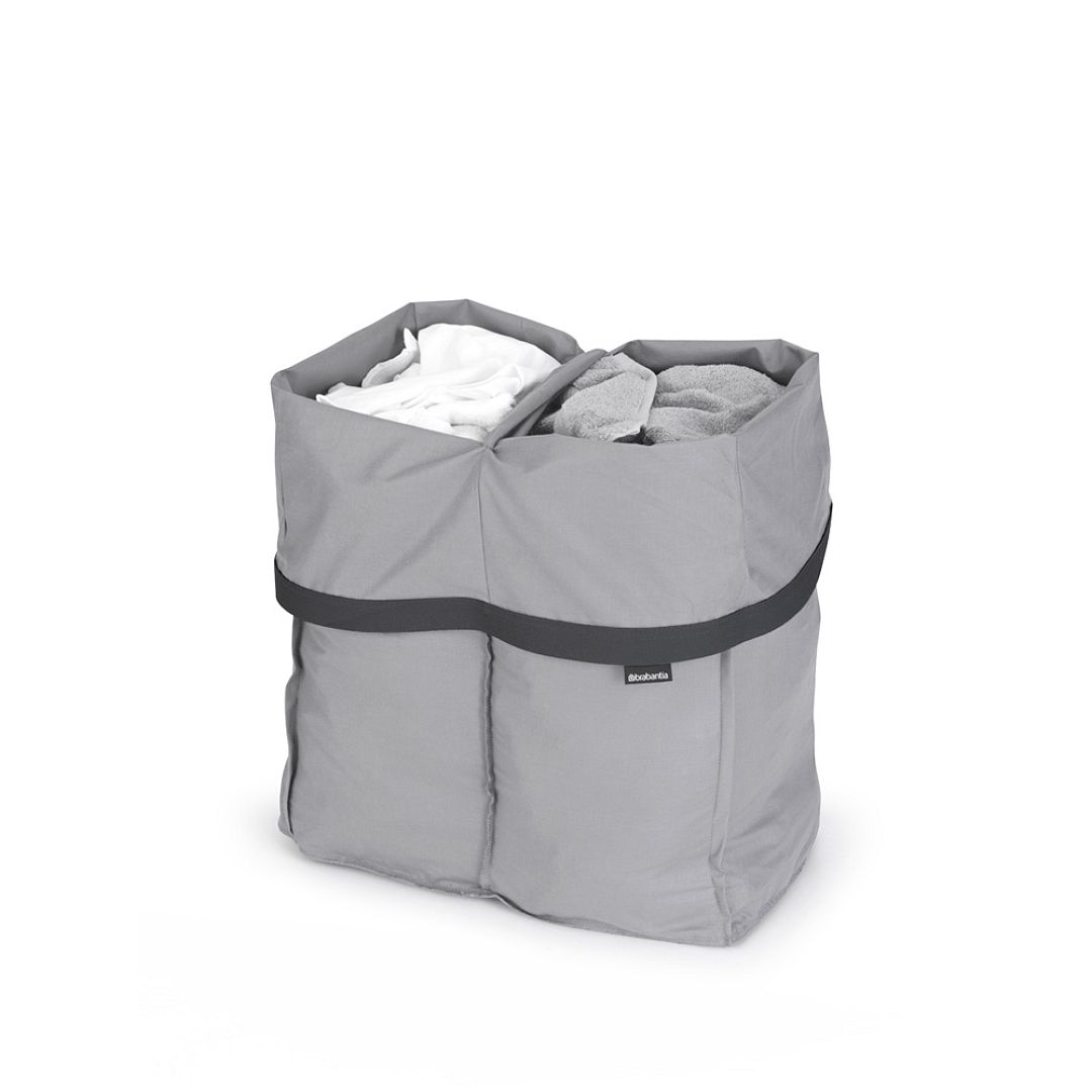 Bo Laundry Bin Bag, 2 x 45L Grey 8710755200724 Brabantia 96dpi 1000x1000px 7 NR 22121