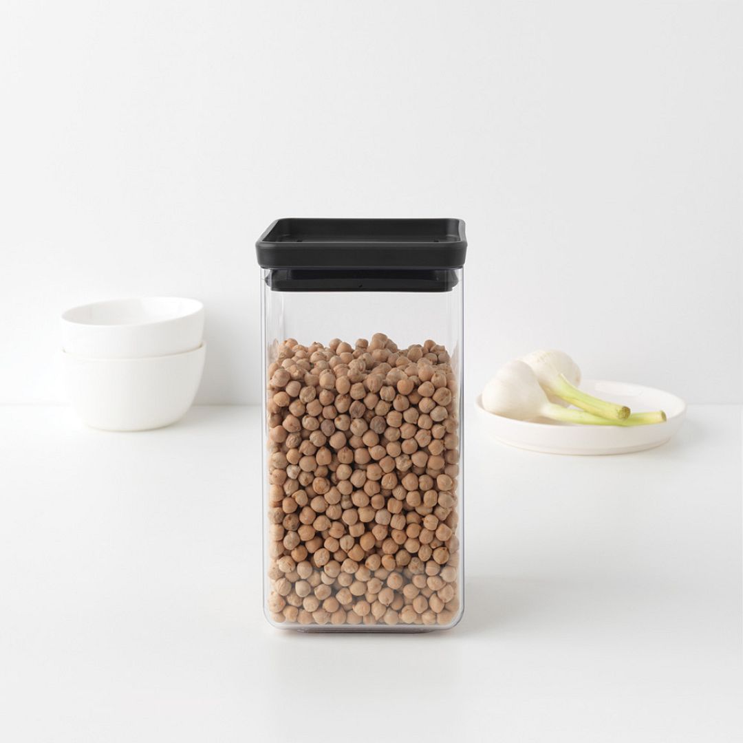 Square Canister, 1.6L, TASTY+ Dark Grey 8710755122385 Brabantia 96dpi 1000x1000px 7 NR 15740