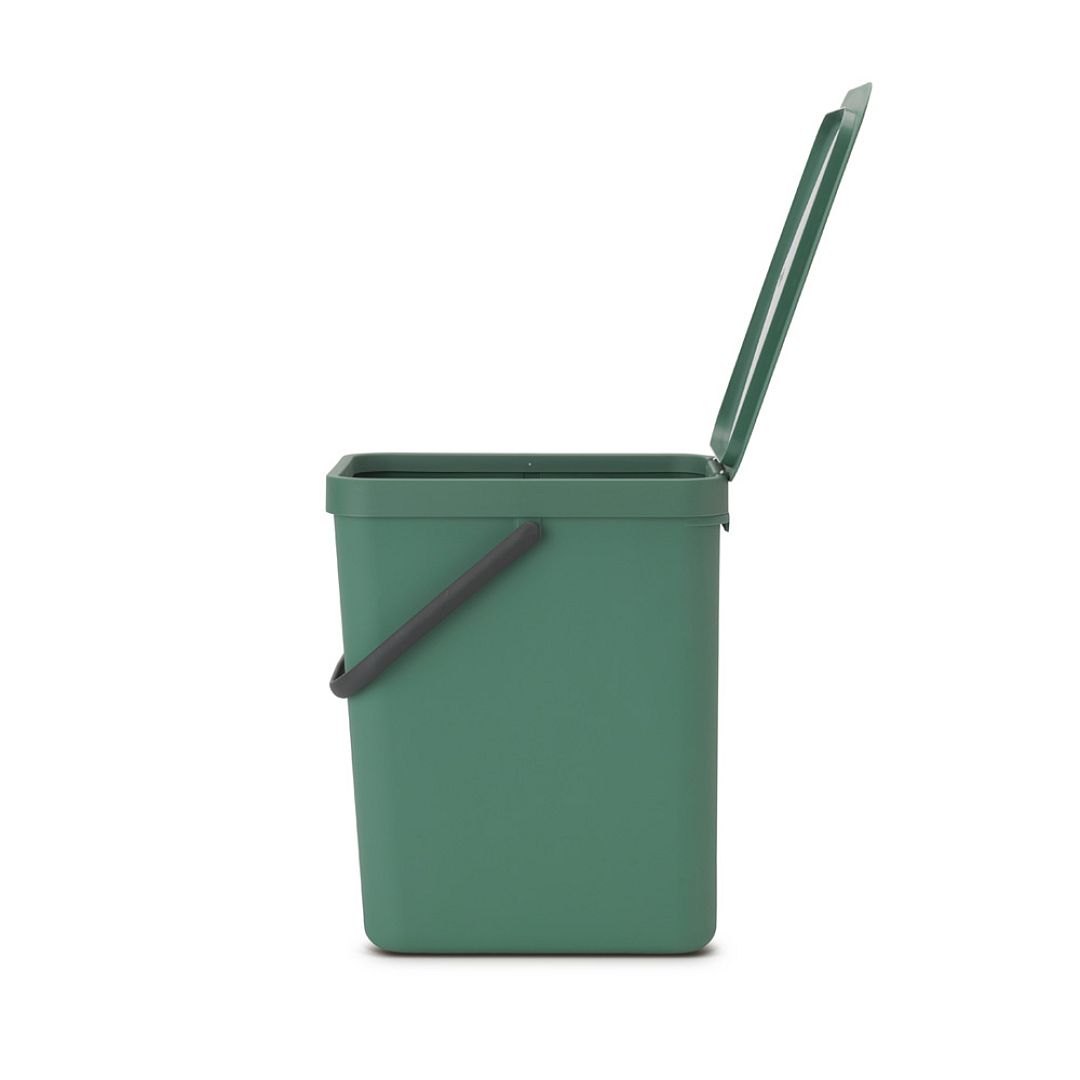 Sort & Go Waste Bin, 25L Fir Green 8710755129964 Brabantia 96dpi 1000x1000px 7 NR 21450