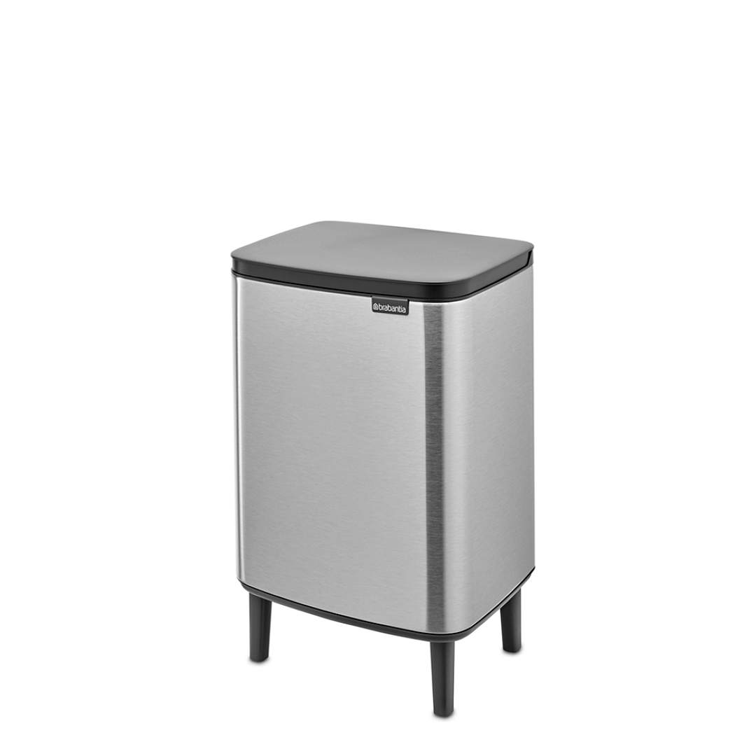 Bo Waste Bin Hi, 12L Matt Steel Fingerprint Proof 8710755227264 Brabantia 96dpi 1000x1000px 7 NR 30266