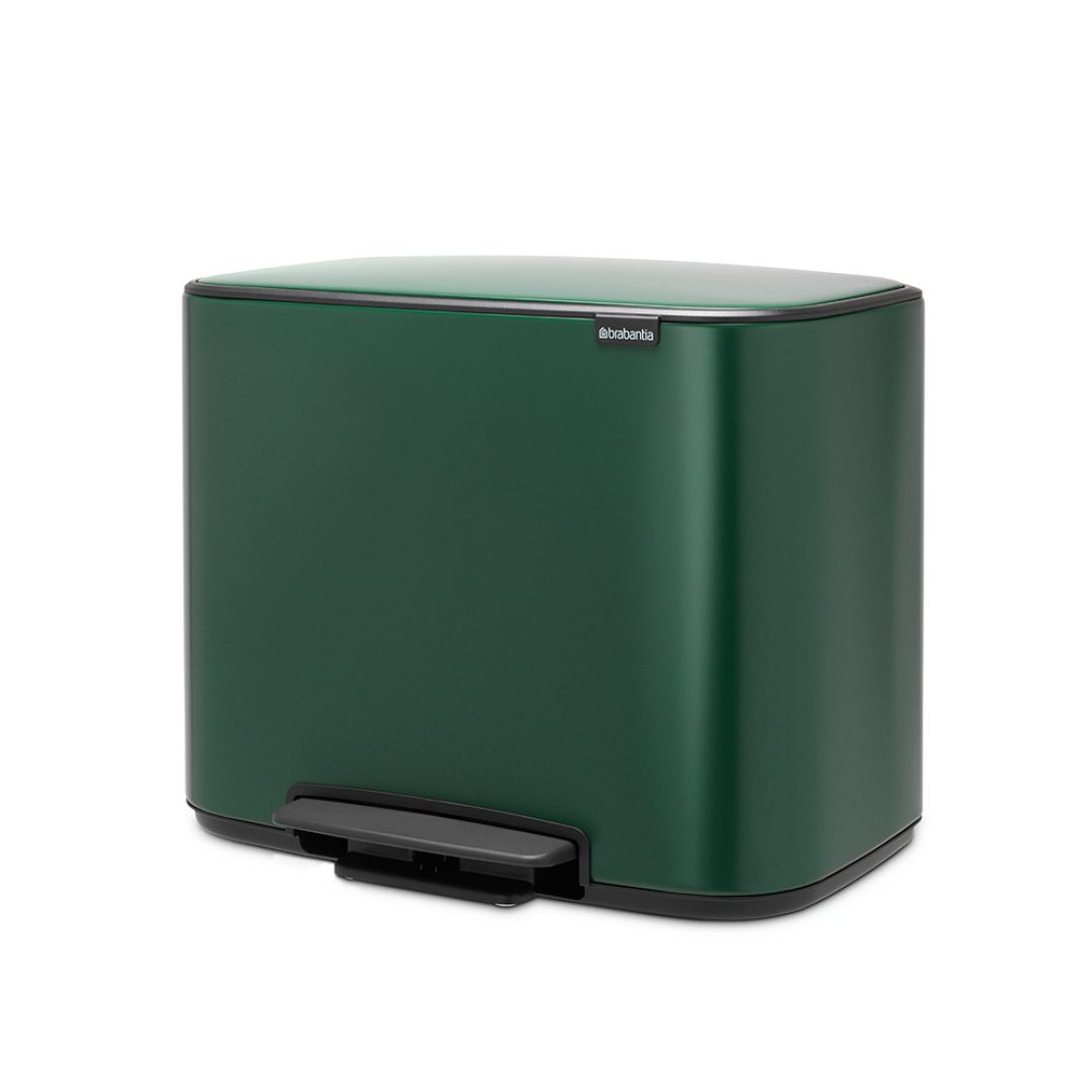 Bo Pedal Bin, 3 x 11L Pine Green 8710755304149 Brabantia 96dpi 1000x1000px 7 NR 20865