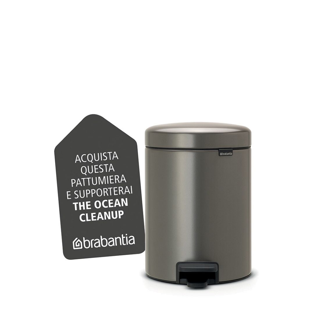 Pedal Bin newIcon, 5L Platinum 8710755112683 Brabantia 1000x1000px 7 NR 9700