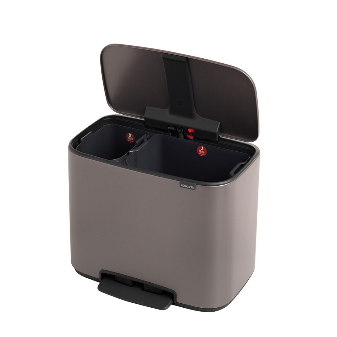 Bo Pedal Bin, 11 + 23L Platinum 8710755121203 Brabantia 1000x1000px 7 NR 12946