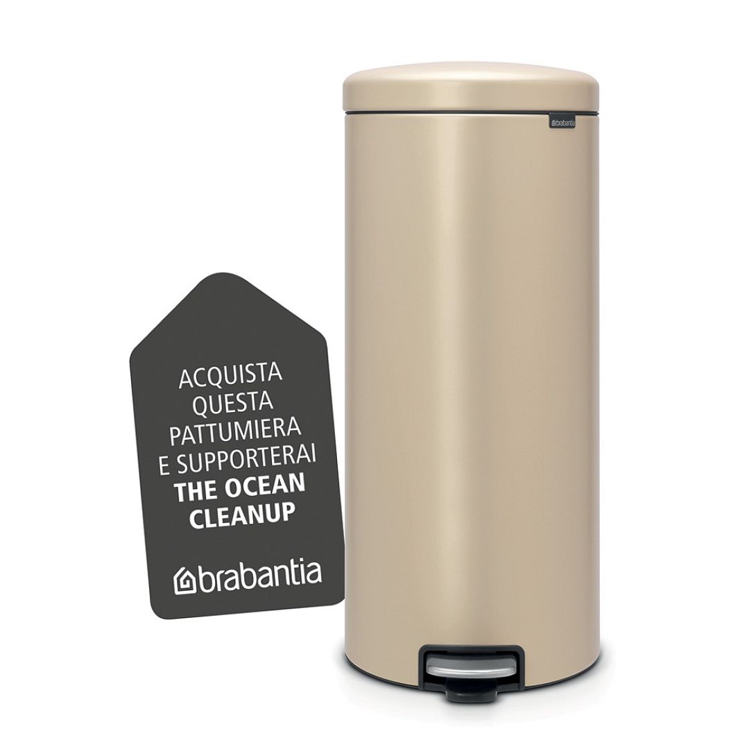 Pedal Bin newIcon, 30L Mineral Golden Beach 8710755115967 Brabantia 1000x1000px 7 NR 10096