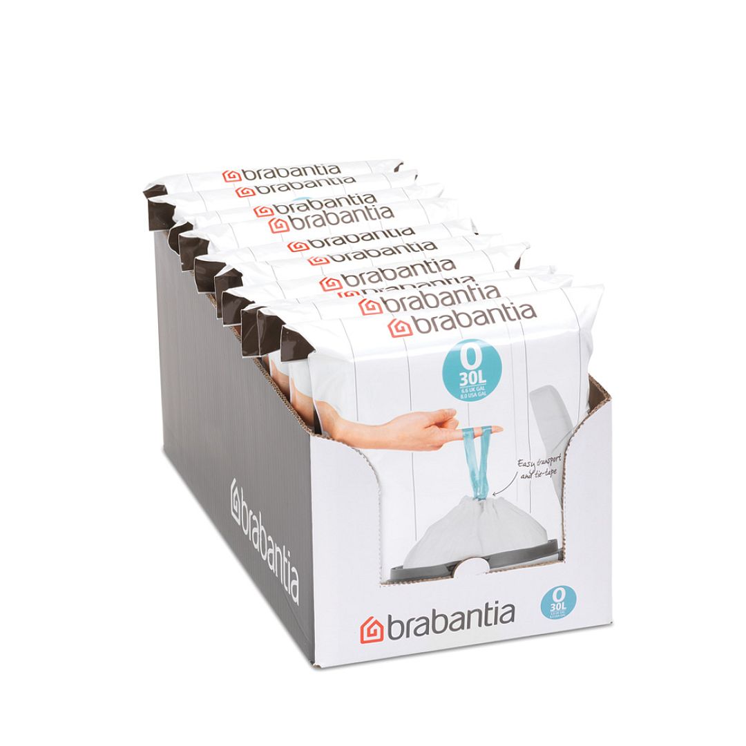 PerfectFit Bags,Dispenser, 30L, 40pcs White 8710755124846 Brabantia 96dpi 1000x1000px 7 NR 15936