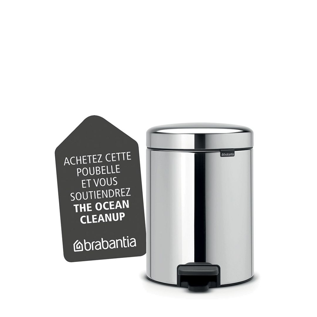 Pedal Bin newIcon, 5L Brilliant Steel 8710755112621 Brabantia 1000x1000px 7 NR 10411