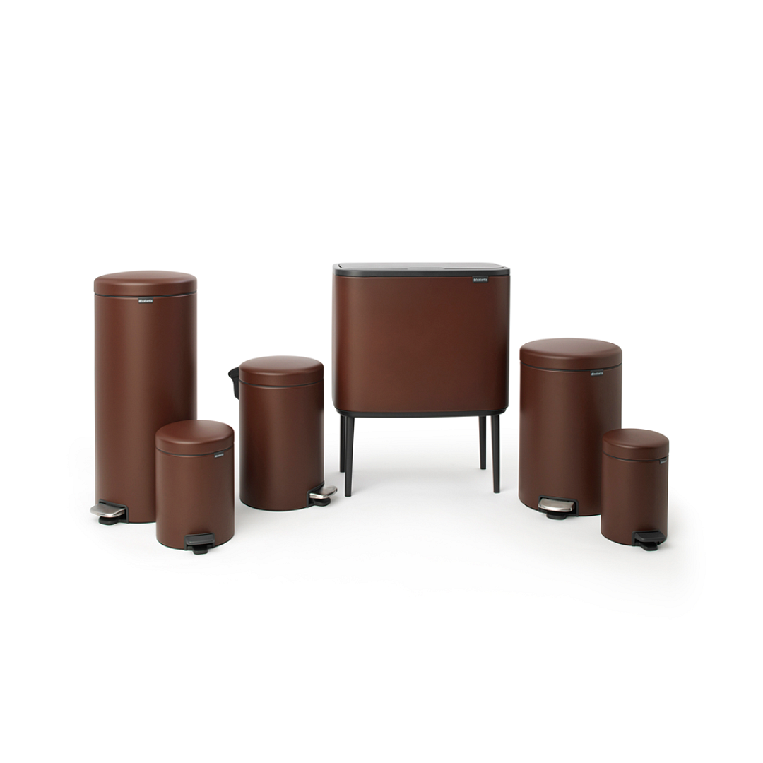 NewIcon Pedal Bin, 20L Mineral Cosy Brown 8710755208584 Brabantia 96dpi 1000x1000px 7 NR 26501