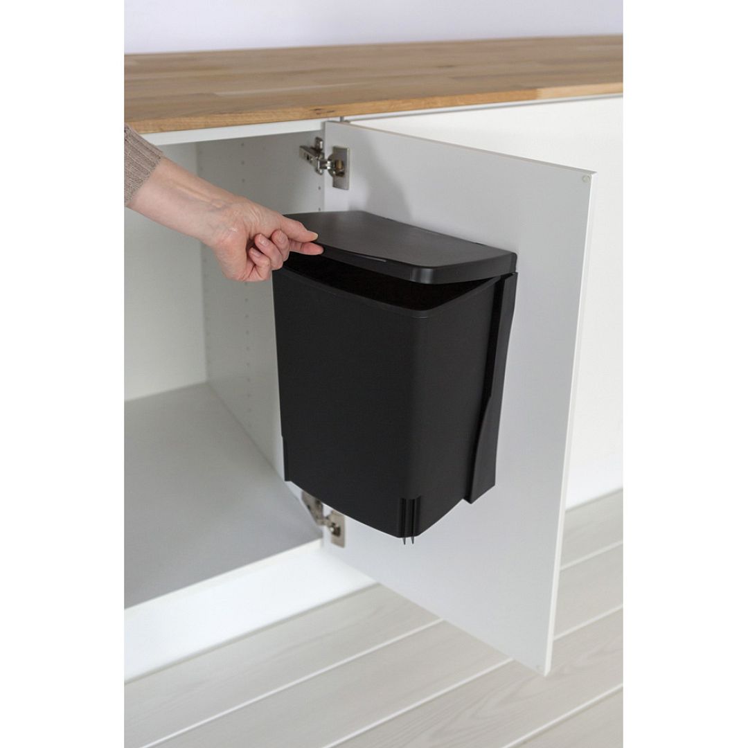 Built in Bin, 10L, Rectangular Black 8710755395246 Brabantia 1000x1000px 7 NR 4455