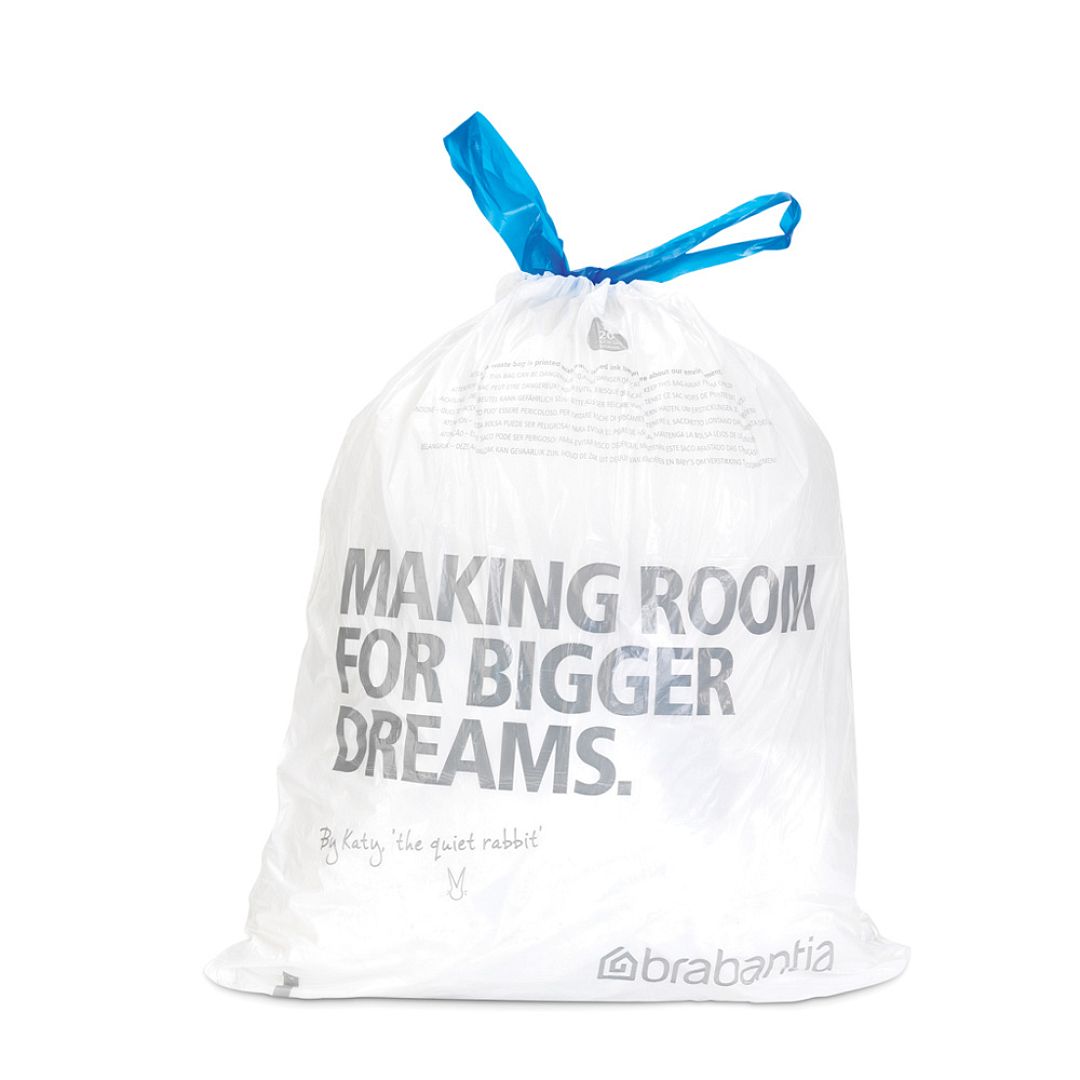 PerfectFit Bags, Code E, 20L, 20 pcs White 8710755245329 Brabantia 1000x1000px 7 NR 7583