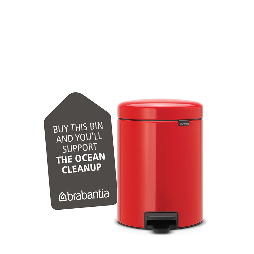 Pedal Bin newIcon, 5L Passion Red 8710755112089 Brabantia 1000x1000px 7 NR 9633