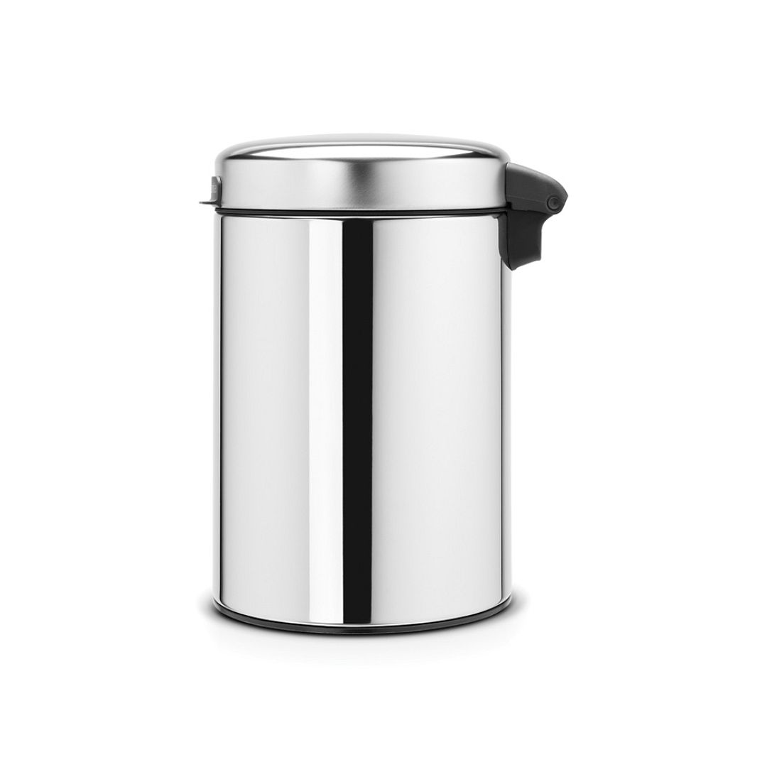 Wall mounted bin NewIcon, 3L Brilliant Steel 8710755115547 Brabantia 1000x1000px 7 NR 8225