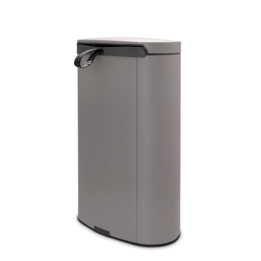 Pedal Bin FlatBack+, 40L Mineral Concrete Grey 8710755119620 Brabantia 96dpi 1000x1000px 7 NR 14213