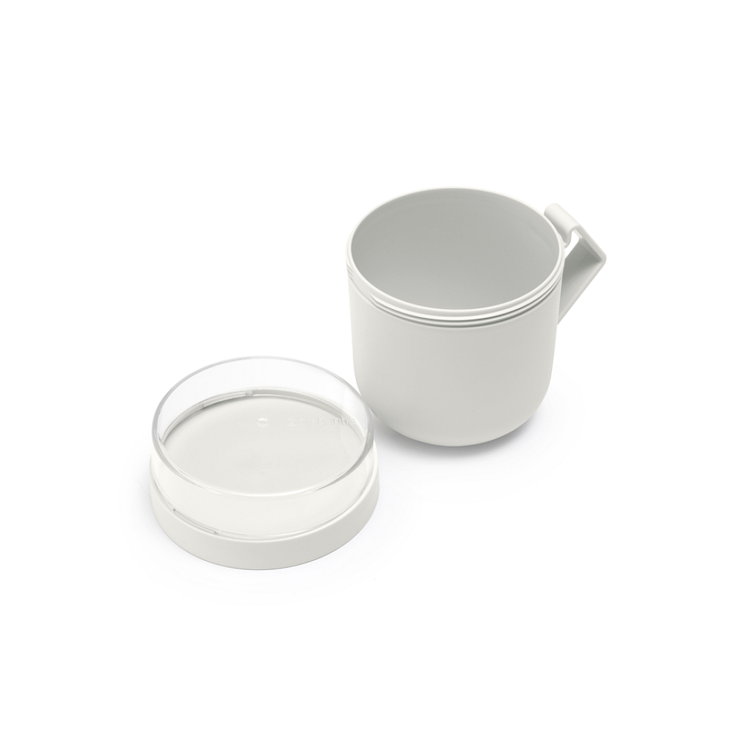 Make & Take Soup Mug, 0.6L Light Grey 8710755203848 Brabantia 96dpi 1000x1000px 7 NR 28001