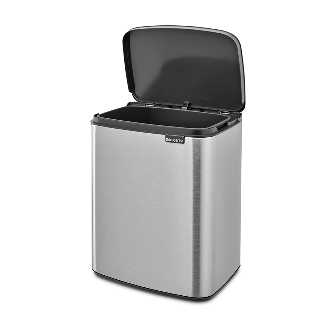 Bo Waste Bin, 12L Matt Steel Fingerprint Proof 8710755230486 Brabantia 96dpi 1000x1000px 7 NR 30199