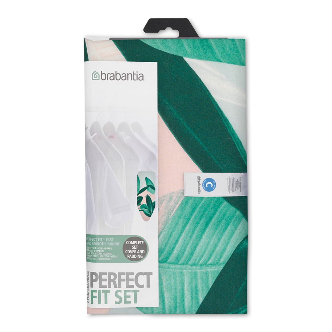 Ironing Board Cover C, Complete Set Tropical Leaves 8710755118968 Brabantia 1000x1000px 7 NR 12786