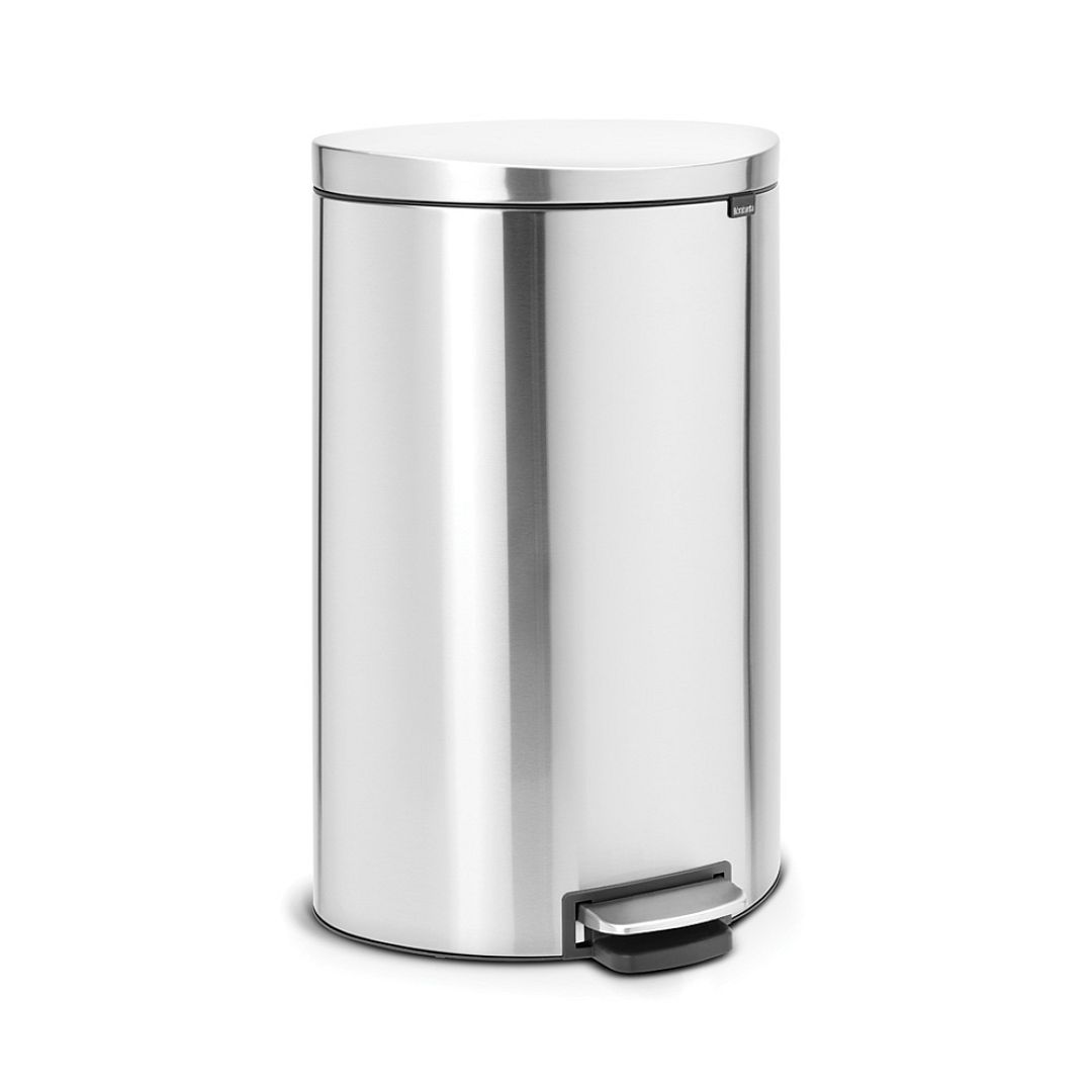 Pedal Bin FlatBack+, 40L Matt Steel Fingerprint Proof 8710755482021 Brabantia 1000x1000px 7 NR 5998