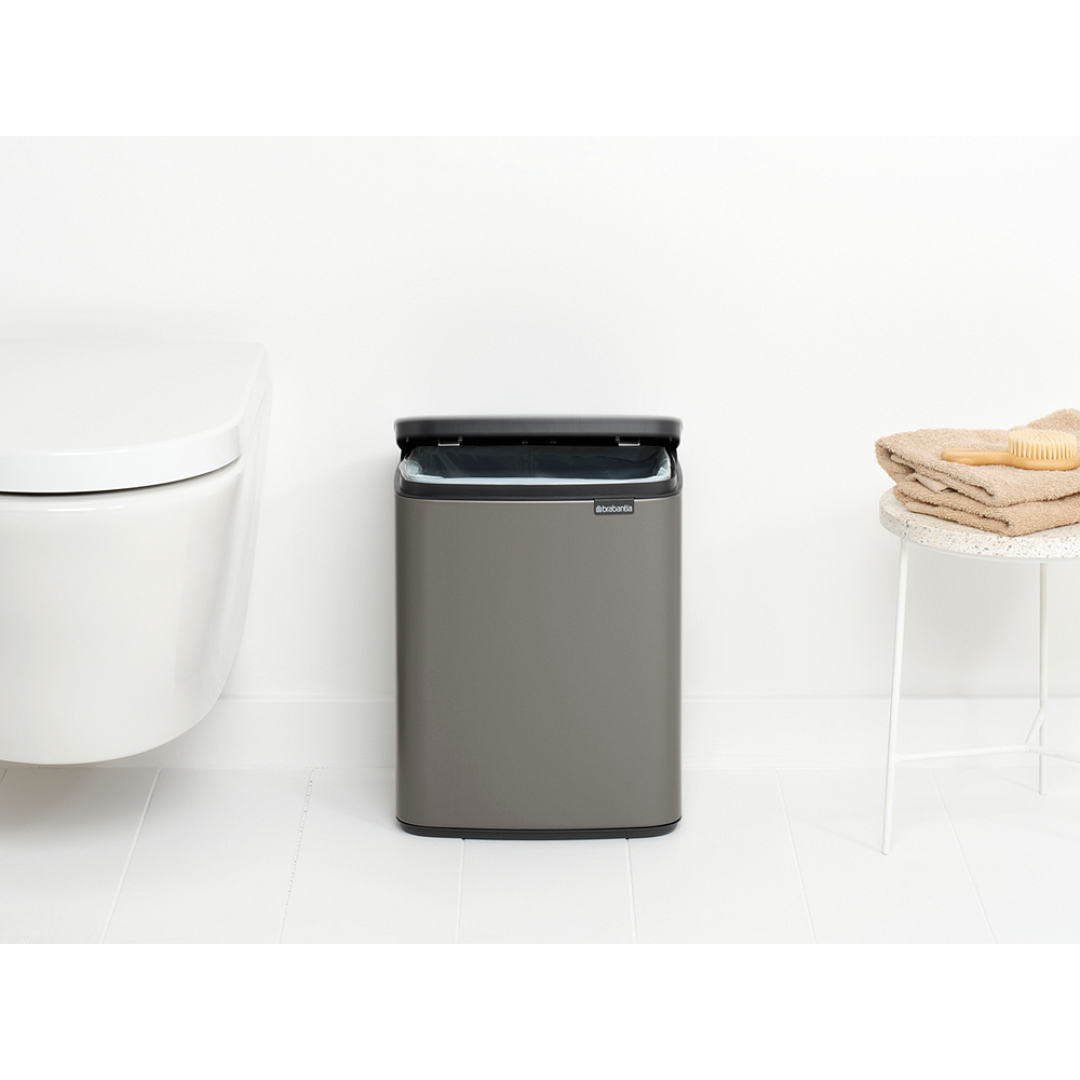 Bo Waste Bin, 12L Platinum 8710755230387 Brabantia 96dpi 1000x1000px 7 NR 30499