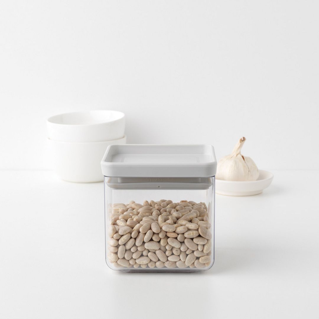 Square Canister, 0.7L, TASTY+ Light Grey 8710755122446 Brabantia 96dpi 1000x1000px 7 NR 15753