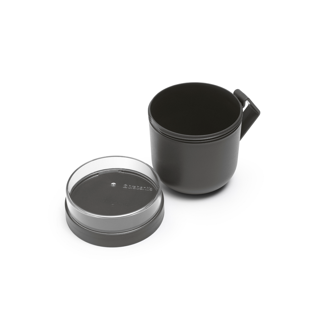 Make & Take Soup Mug, 0.6L Dark Grey 8710755203824 Brabantia 96dpi 1000x1000px 7 NR 27995