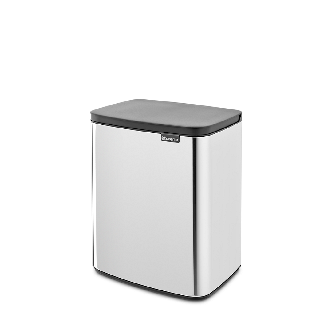 Bo Waste Bin, 12L Brilliant Steel 8710755230400 Brabantia 96dpi 1000x1000px 7 NR 30192