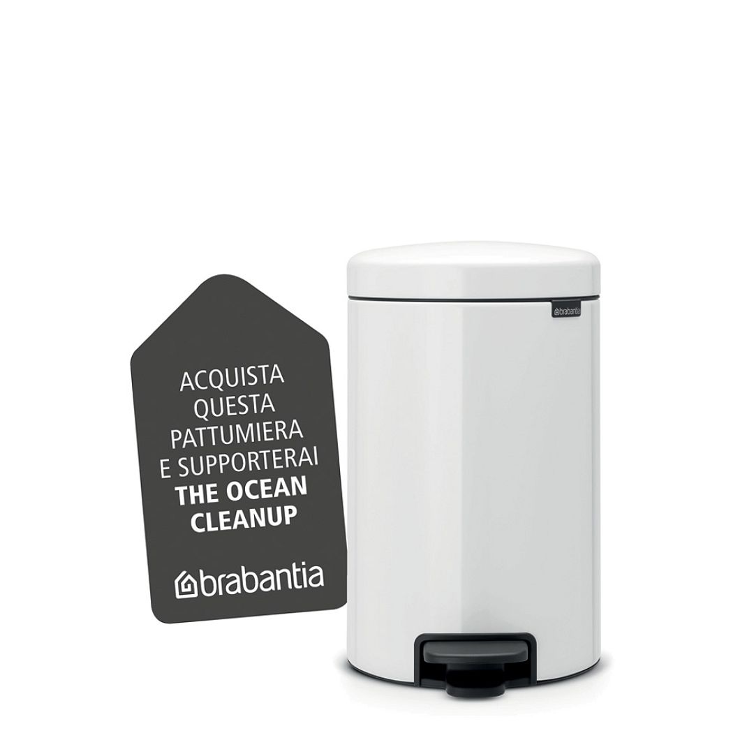 Pedal Bin newIcon, 12L White 8710755113864 Brabantia 1000x1000px 7 NR 9860