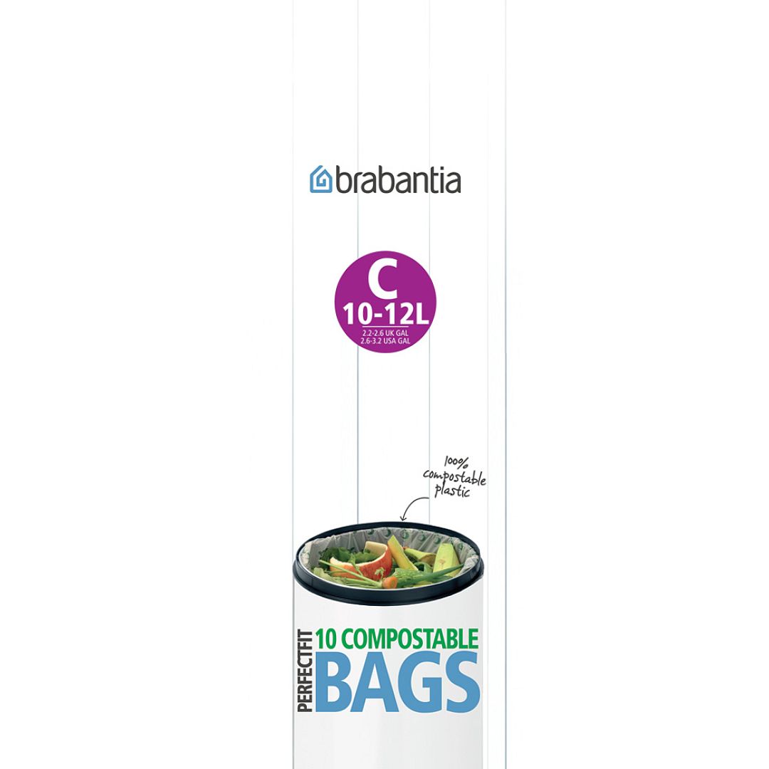 PerfectFit Bags,Code C,Comp.10 12L,10pcs Green 8710755419782 Brabantia 1000x1000px 7 NR 4778