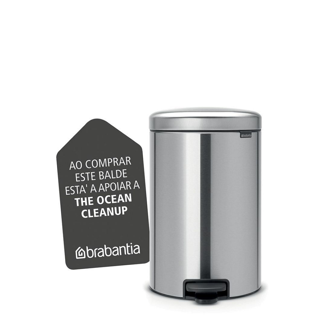 Pedal Bin newIcon, 20L Matt Steel Fingerprint Proof 8710755111907 Brabantia 1000x1000px 7 NR 9596