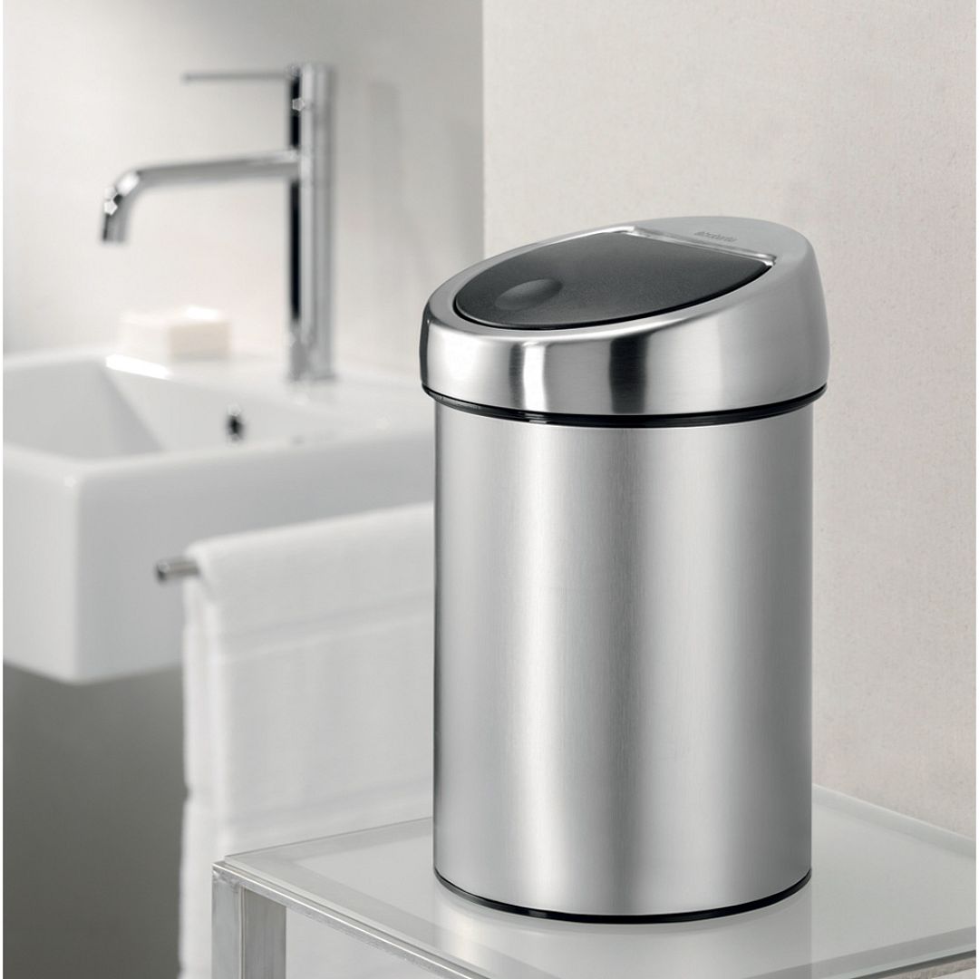 Touch Bin, 3L Matt Steel 8710755363986 Brabantia 1000x1000px 7 NR 10143