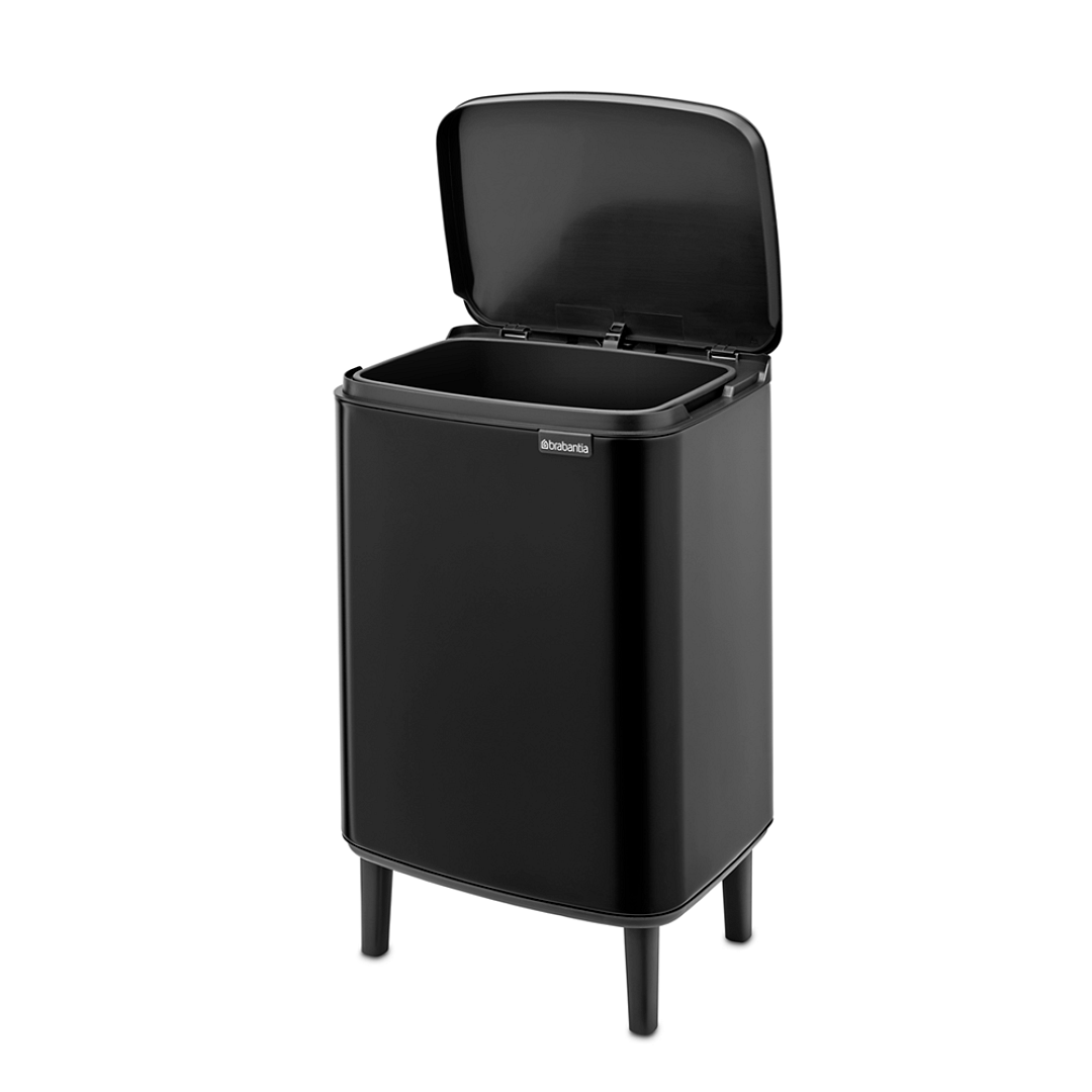 Bo Waste Bin Hi, 12L Matt Black 8710755227226 Brabantia 96dpi 1000x1000px 7 NR 30743