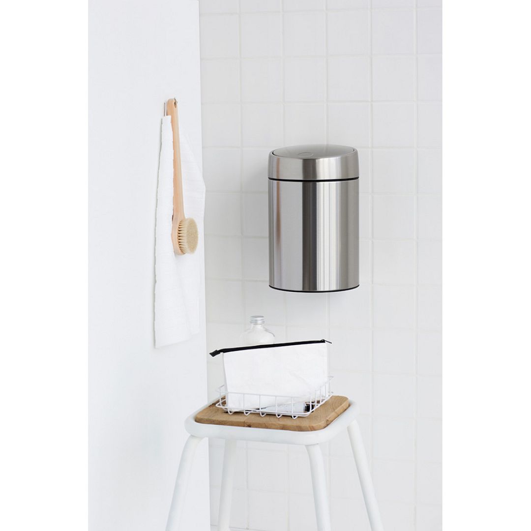 Slide Bin, 5L Matt Steel Fingerprint Proof 8710755477546 Brabantia 1000x1000px 7 NR 5405