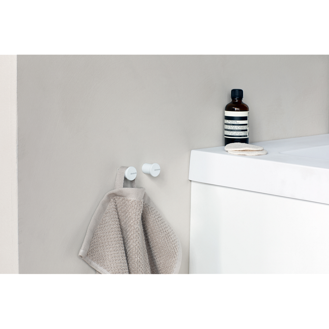 MindSet Towel Hooks, set of 2 Mineral Fresh White 8710755303425 Brabantia 96dpi 1000x1000px 7 NR 26787