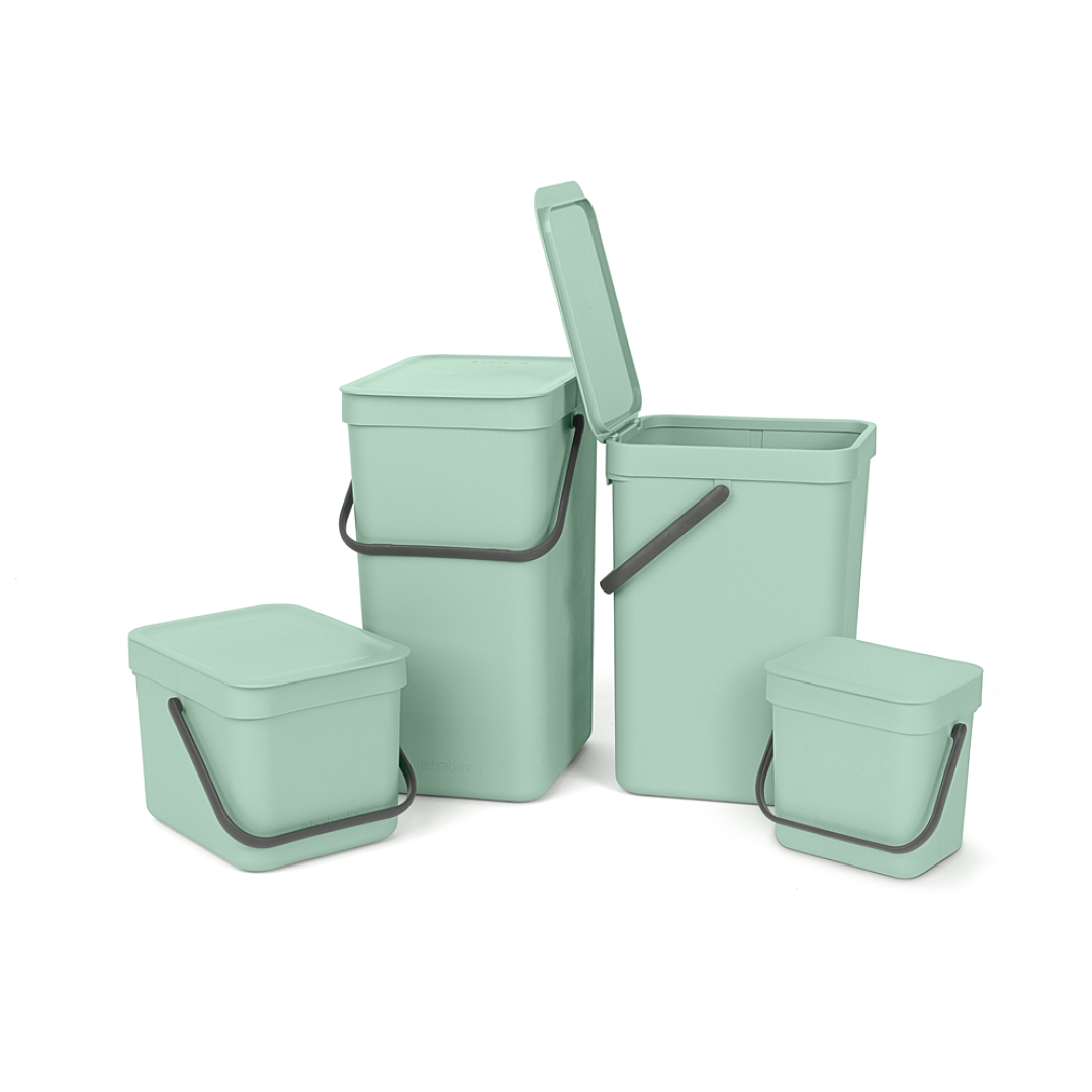 Sort & Go Waste Bin, 3L Jade Green 8710755211683 Brabantia 96dpi 1000x1000px 7 NR 25710