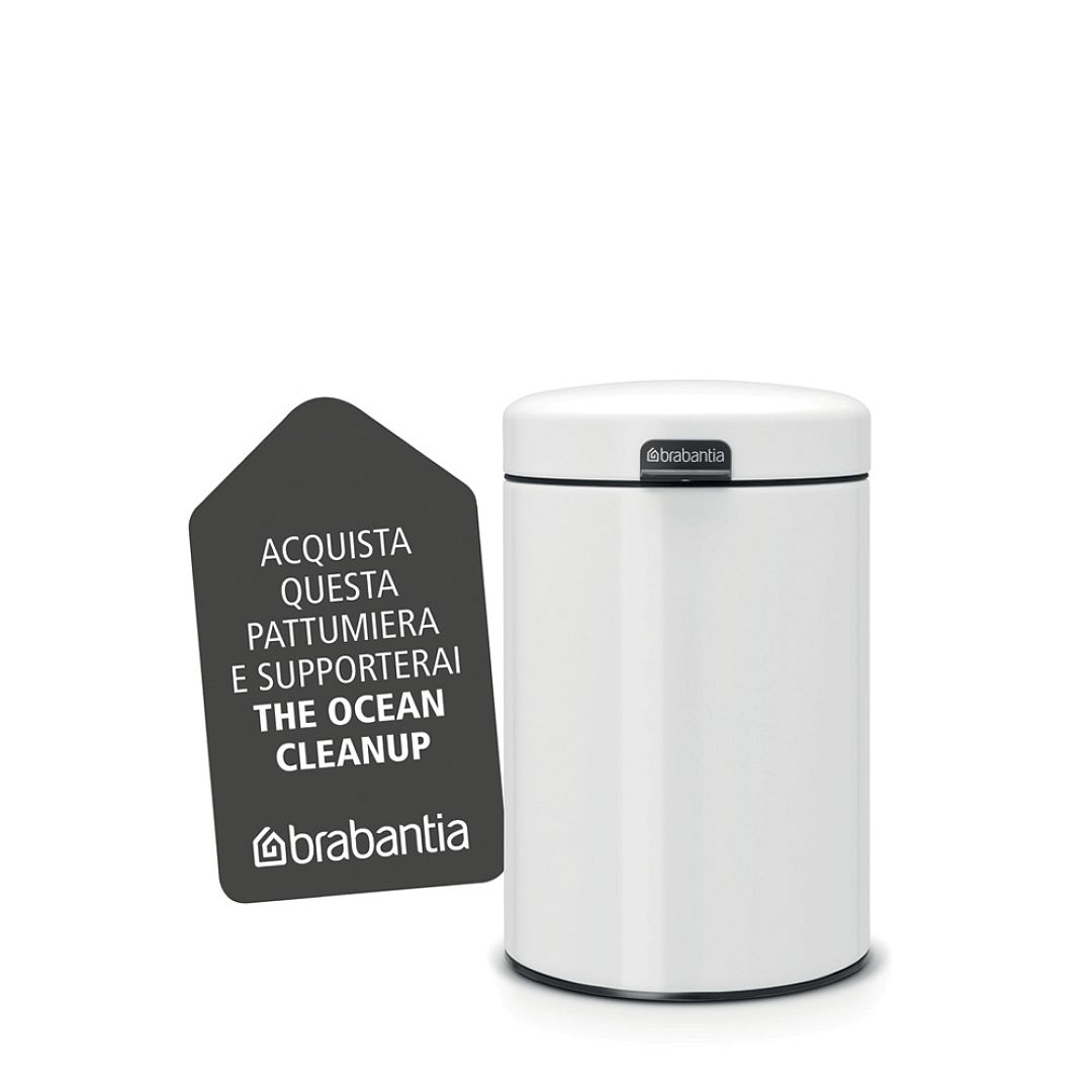 Wall mounted bin newIcon, 3L White 8710755115523 Brabantia 1000x1000px 7 NR 10041