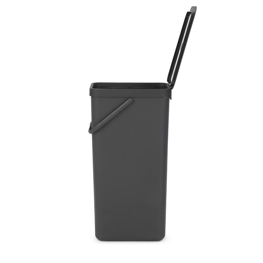 Sort & Go Recycle Bin, 40L Grey 8710755251047 Brabantia 96dpi 1000x1000px 7 NR 23249