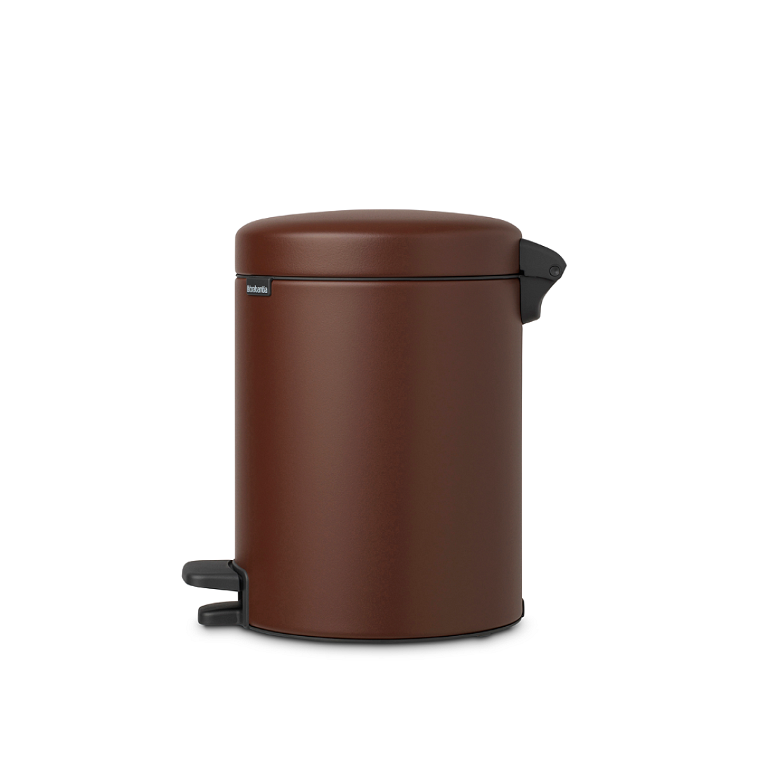 NewIcon Pedal Bin, 5L Mineral Cosy Brown 8710755208546 Brabantia 96dpi 1000x1000px 7 NR 26489