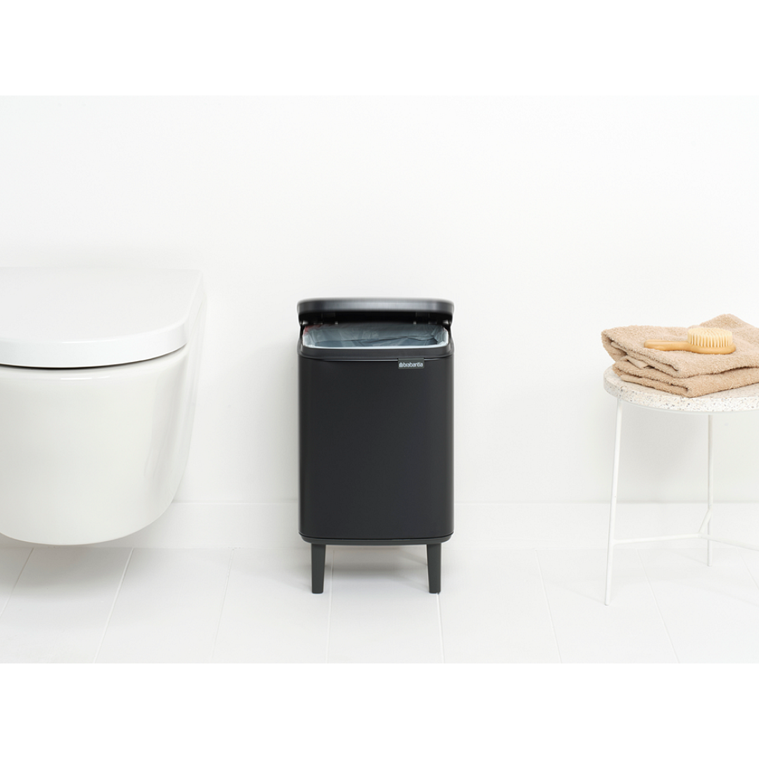 Bo Waste Bin Hi, 7L Matt Black 8710755227141 Brabantia 96dpi 1000x1000px 7 NR 30429