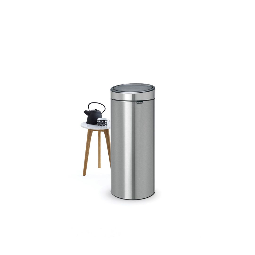 Touch Bin New, 30L Matt Steel Fingerprint Proof 8710755115462 Brabantia 96dpi 1000x1000px 7 NR 13422