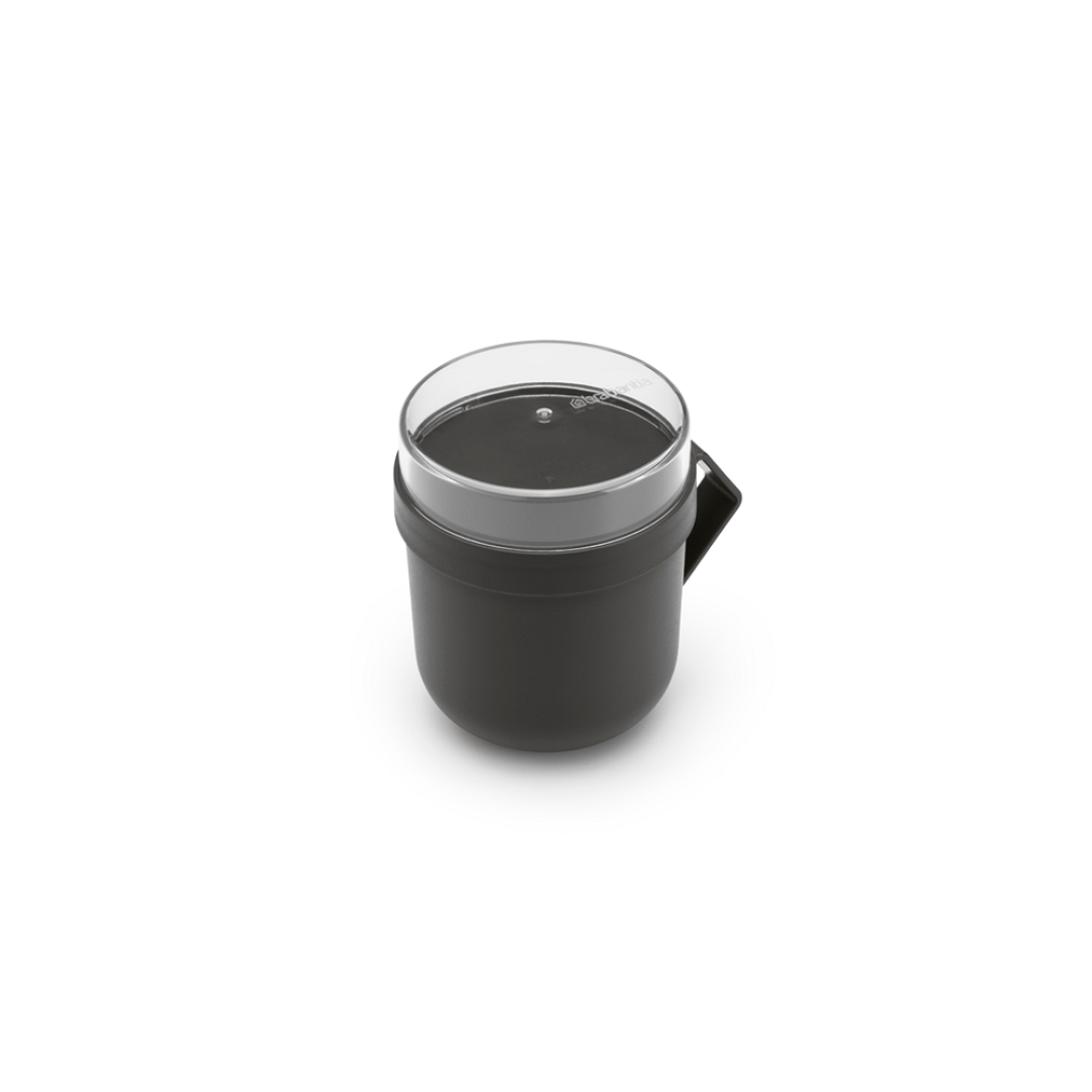 Make & Take Soup Mug, 0.6L Dark Grey 8710755203824 Brabantia 96dpi 1000x1000px 7 NR 27993