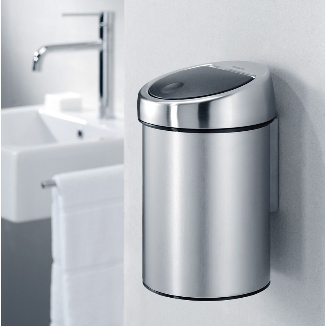 Touch Bin, 3L Matt Steel 8710755363986 Brabantia 1000x1000px 7 NR 10149