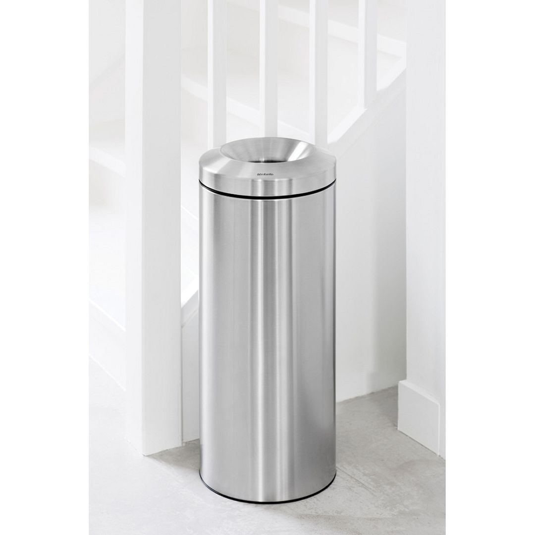 Flame Guard Waste Paper Bin, 30L Matt Steel 8710755378621 Brabantia 1000x1000px 7 NR 3218