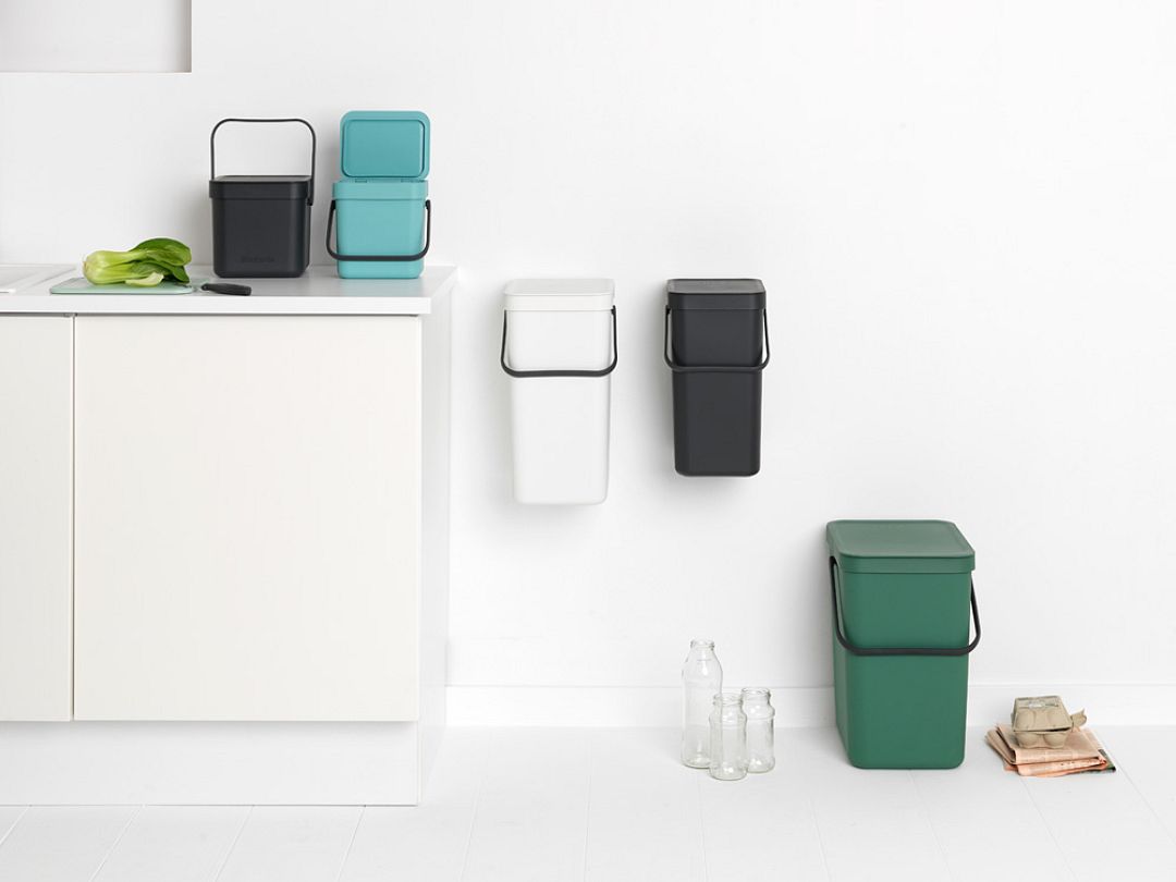 Sort & Go Waste Bin, 25L Fir Green 8710755129964 Brabantia 96dpi 1000x750px 7 NR 21438