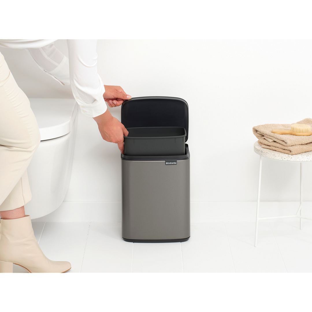 Bo Waste Bin, 7L Platinum 8710755222924 Brabantia 96dpi 1000x1000px 7 NR 30341