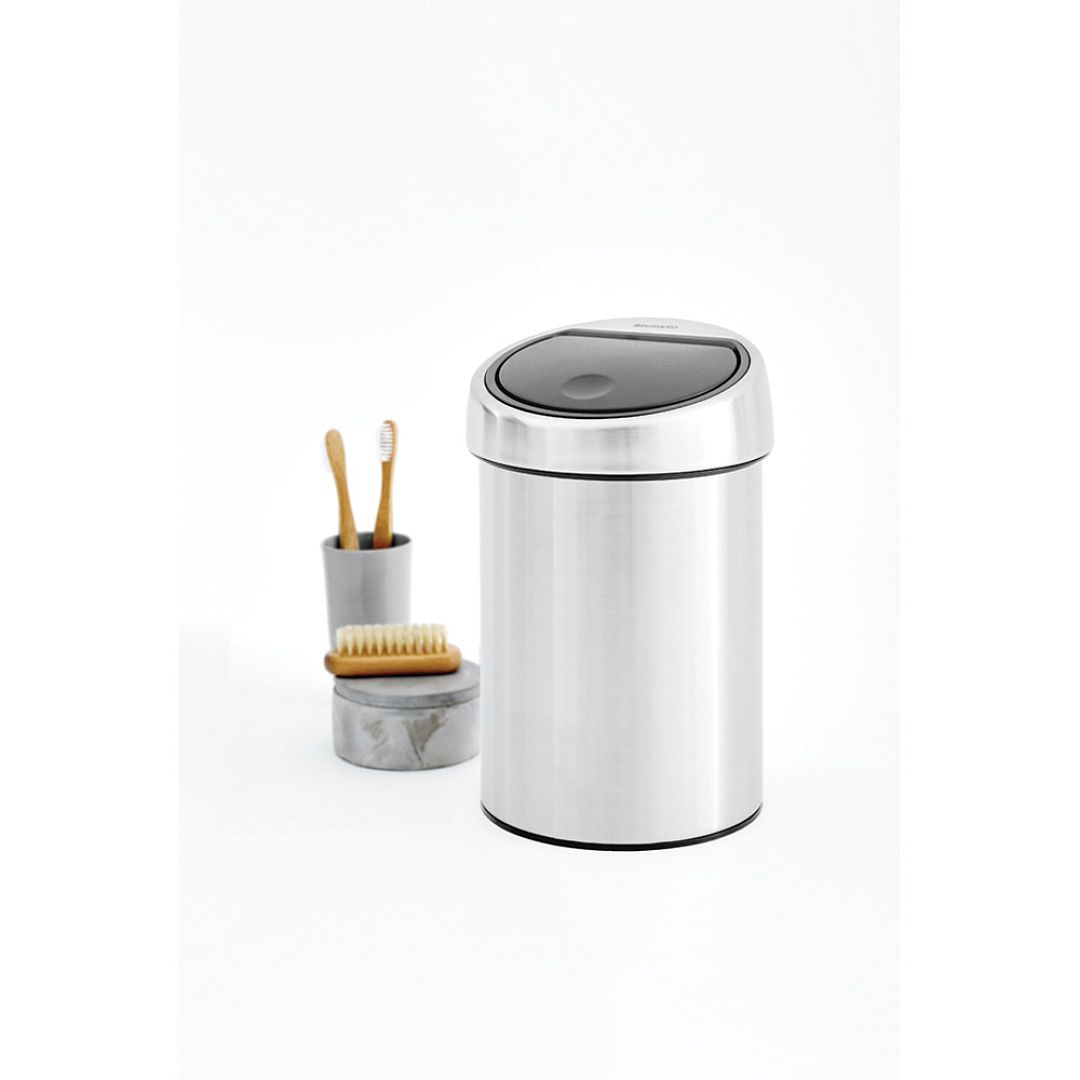 Touch Bin, 3L Matt Steel 8710755363986 Brabantia 1000x1000px 7 NR 10159