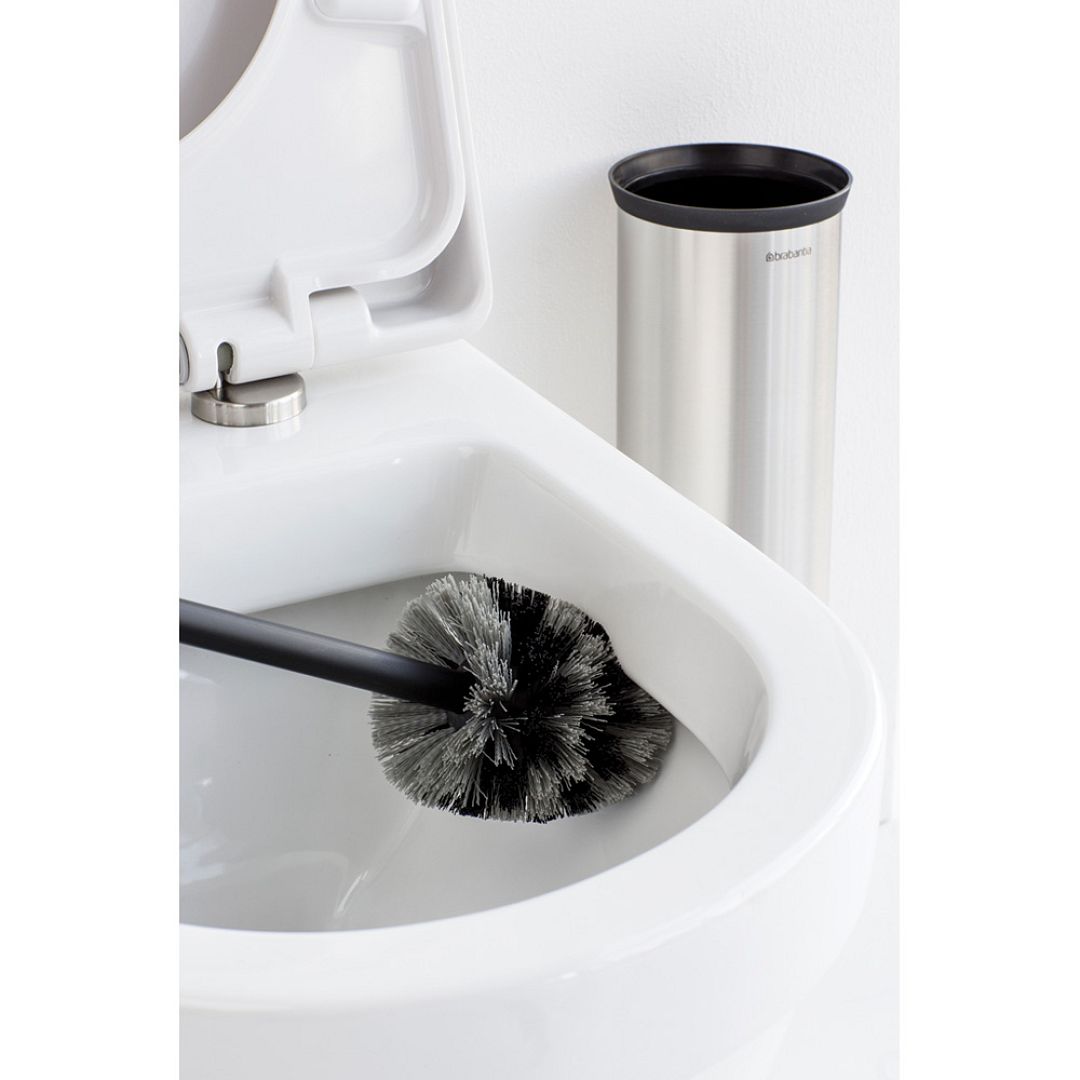 Toilet Brush and Holder, Profile Matt Steel 8710755427183 Brabantia 1000x1000px 7 NR 4861