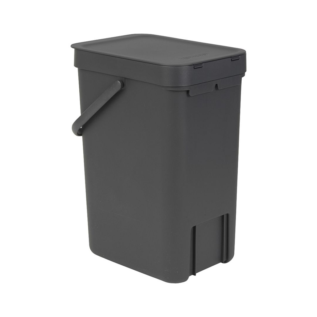 Sort & Go Waste Bin, 12L Grey 8710755109805 Brabantia 1000x1000px 7 NR 1274