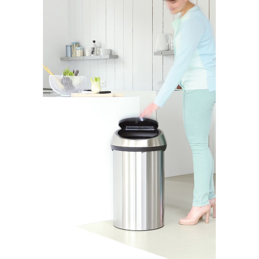 Touch Bin, 60L Matt Steel Fingerprint Proof 8710755484506 Brabantia 1000x1000px 7 NR 6344