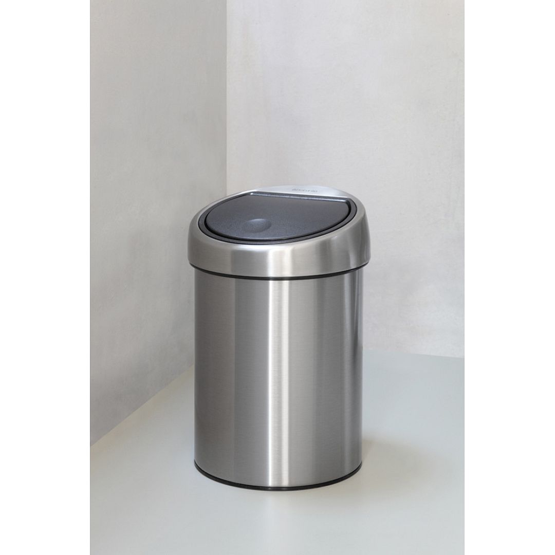 Touch Bin, 3L Matt Steel 8710755363986 Brabantia 1000x1000px 7 NR 10144